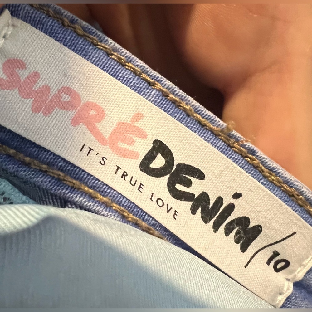 π Supre Light Blue Denim Mini Skirt β Size 10 - Picture 3 of 3